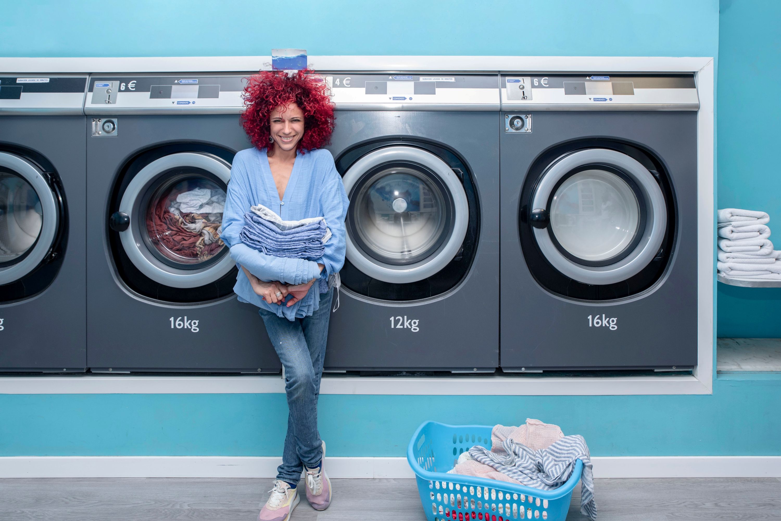 Laundromat Blue Shutterstock 2169462635